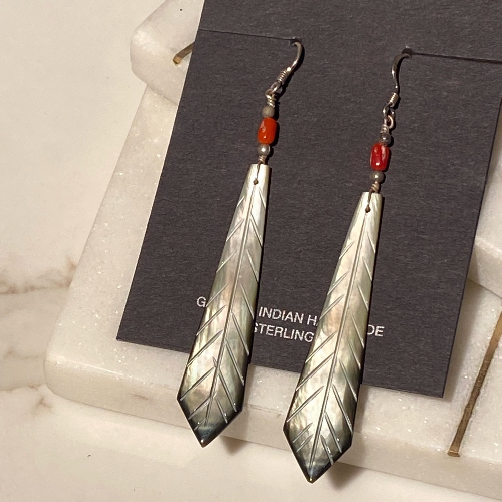 Feather earrings